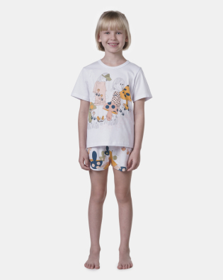 Pijama manga curta e short