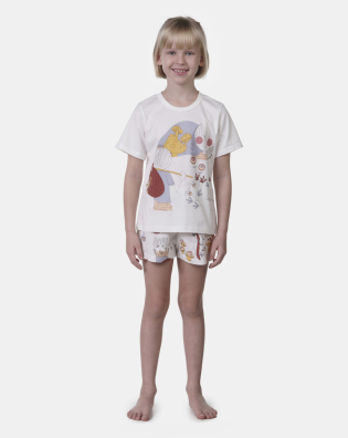 Pijama manga curta e short  