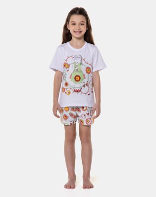 Pijama manga curta e short