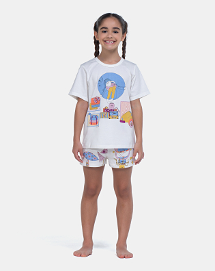 Pijama Manga Curta e Short