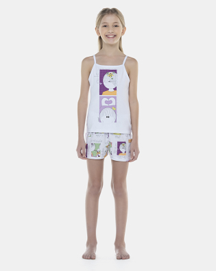 Pijama Feminino Kids Alça e Short
