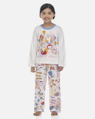 Pijama Feminino Kids Manga Curta e Calça