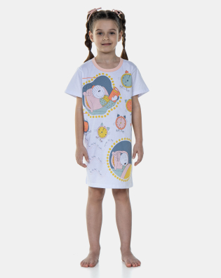 Camisão manga curta