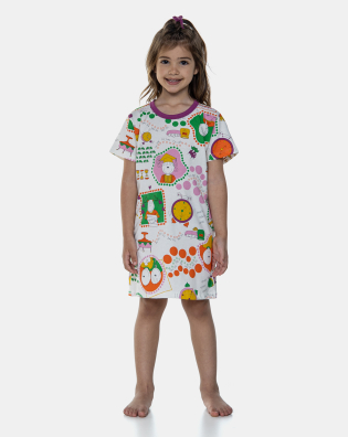 Camisão manga curta