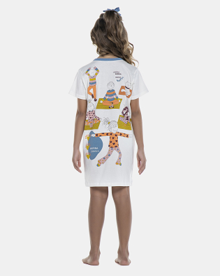 Camisão Feminino Kids Manga Curta