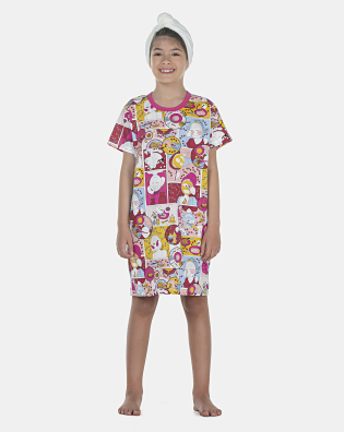 Camisão Feminino Kids Manga Curta