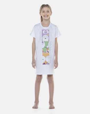 Camisão Feminino Kids Manga Curta