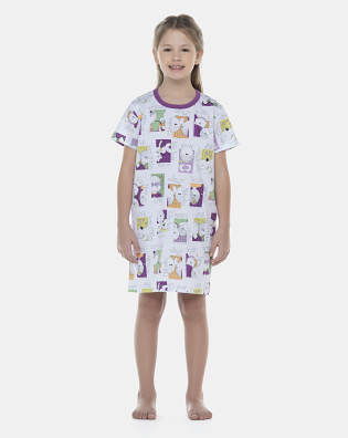 Camisão Feminino Kids Manga Curta