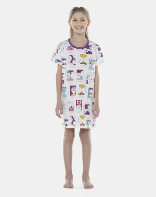 Camisão Feminino Kids Manga Curta