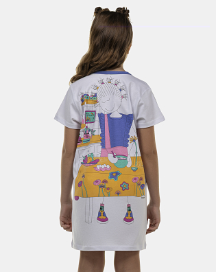 Camisão Feminino Kids Manga Curta