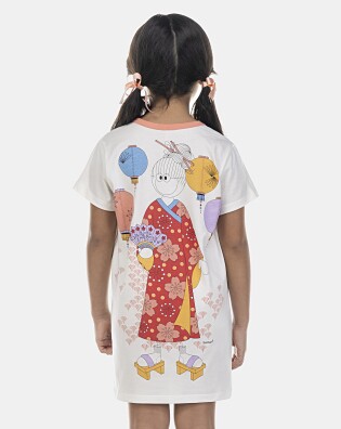 Camisão Feminino Kids Manga Curta