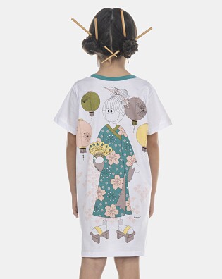 Camisão Feminino Kids Manga Curta