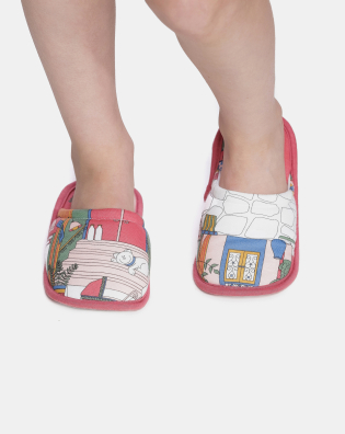 PANTUFA FECHADA FEMININA INFANTIL - 5 A 12 ANOS  