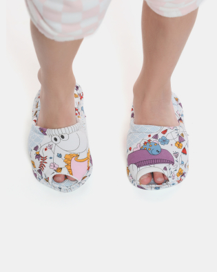 Pantufa Feminino Kids Com Abertura