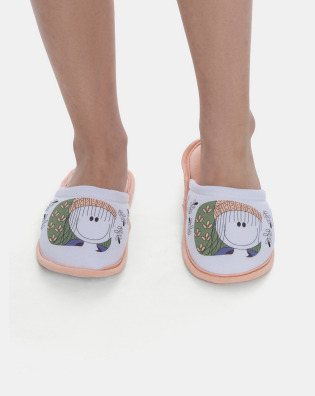Pantufa Feminina Fechada Infantil Estampa Pat