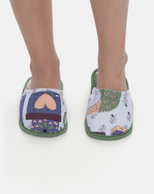 Pantufa Fechada Infantil Sonhart Feminina Estampada
