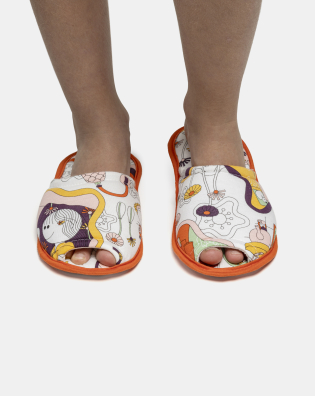 Pantufa Feminina Kids Com Abertura