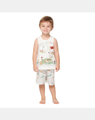 Pijama regata e bermuda