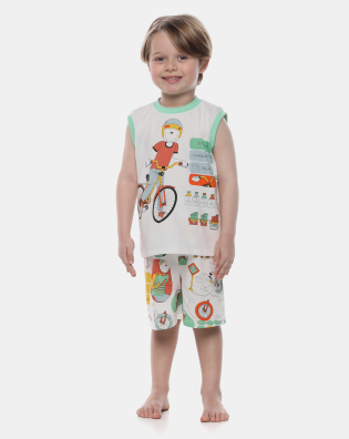 Pijama Regata Machão e Bermuda