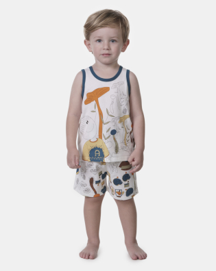 Pijama regata e bermuda