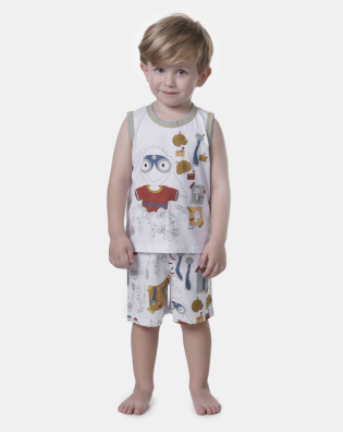 Pijama regata machão e bermuda