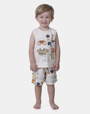 Pijama regata machão e bermuda
