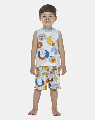 Pijama Masculino Baby Regata Machão e Bermuda