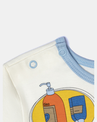 Pijama Masculino Baby Manga Curta e Bermuda