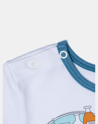 Pijama Masculino Baby Manga Curta e Bermuda