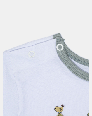 Pijama Masculino Baby Manga Longa e Calça Com Punhos