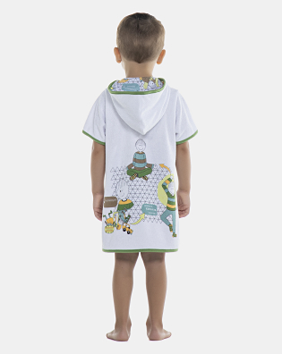 Roupão Masculino Baby Manga Curta Atoalhado