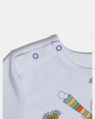 Pijama Feminino Baby Manga Curta e Calça