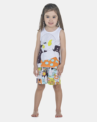 Pijama Feminino Baby Regata e Short