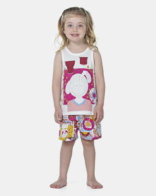 Pijama Feminino Baby Regata e Short