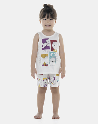 Pijama Feminino Baby Regata e Short