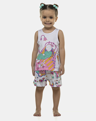 Pijama Feminino Baby Regata e Short