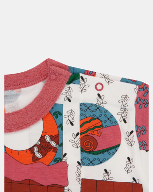 Pijama Camisão Infantil Feminino Manga Longa Tic-Tac