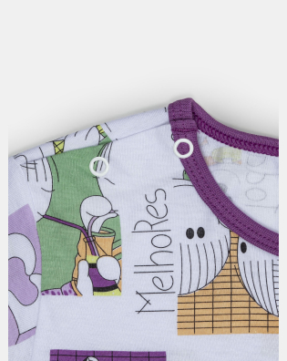 Camisão Feminino Baby Manga Curta