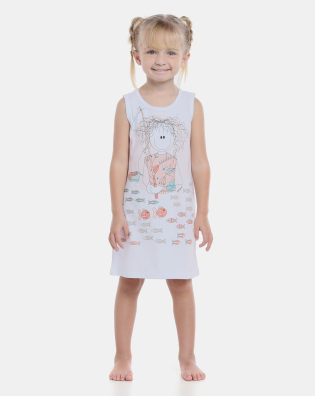 Loja Sonhart | Camisola Infantil Menina regata Média Estampada