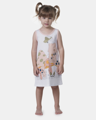 Camisola Sonhart regata Infantil Menina Estampa Pat