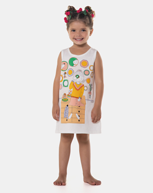 Camisola Infantil Menina regata Média Pat         