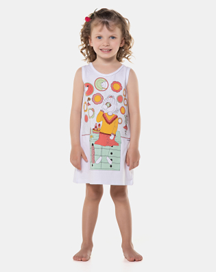 Camisola Infantil Menina regata Média Pat 
