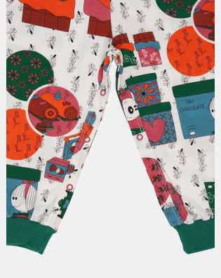 Pijama Macacão Feminino Infantil Manga Longa Pat e Nina