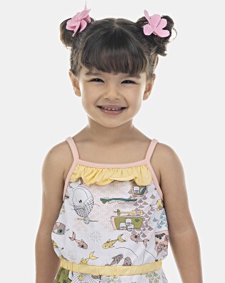 Macacão Feminino Baby Alça