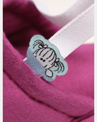 Pantufa Infantil Feminina Fechada 1 a 4 anos Fucsia