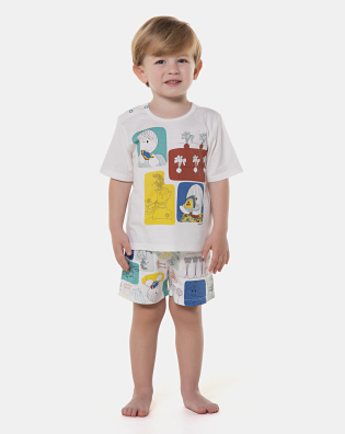 Pijama manga curta e short