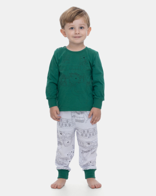 Pijama Manga Longa e Calça
