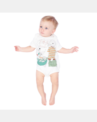 Kit Body Masculino Bebe Manga Curta
