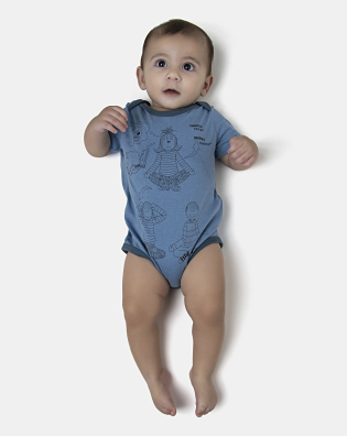 Kit Body Masculino Bebe Manga Curta