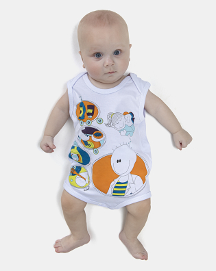 Kit Body Masculino Bebe Sem Mangas